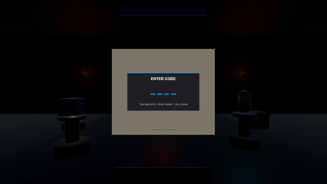 Combination code lock interface