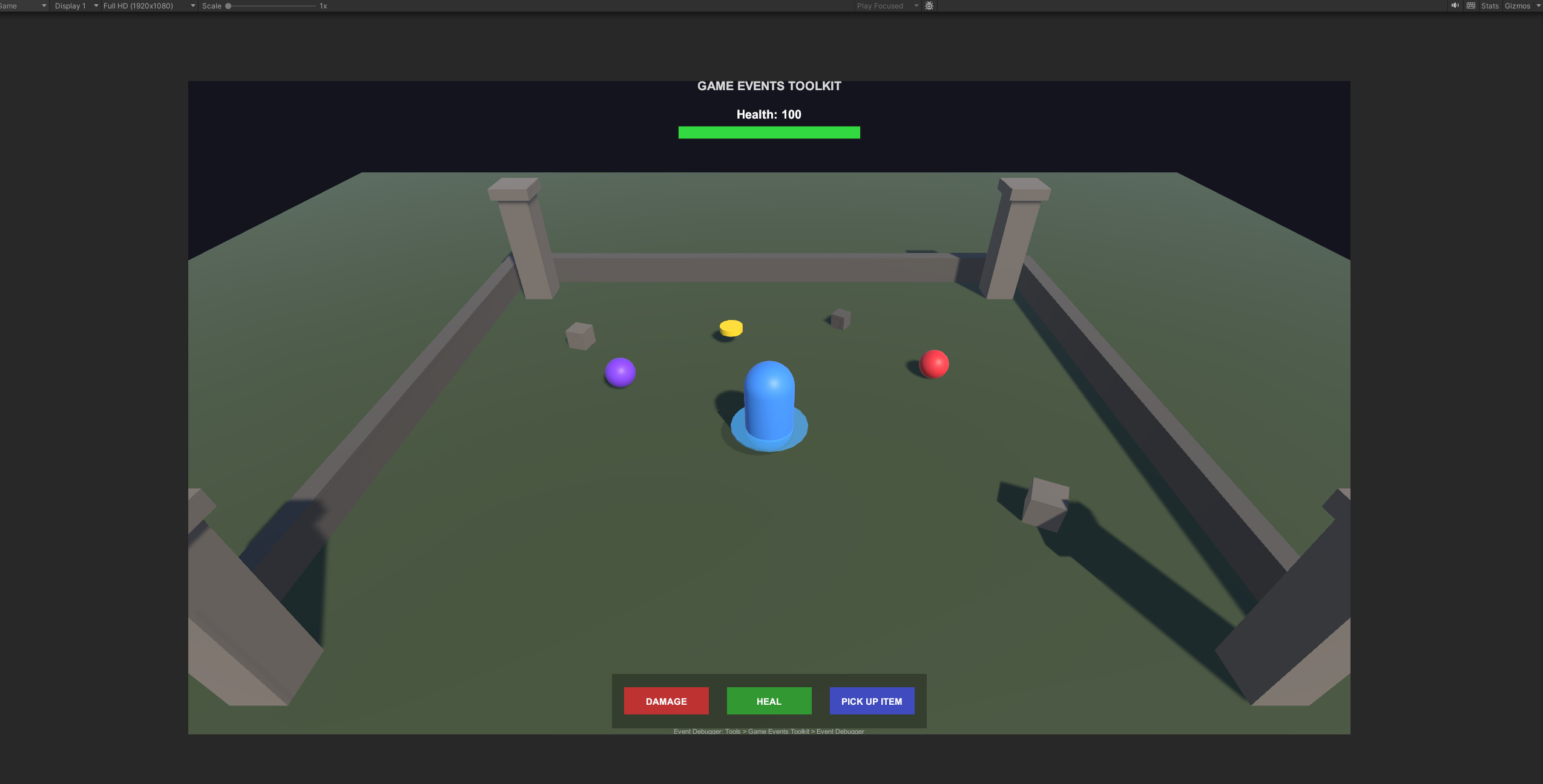 Game Events Toolkit Event Debugger